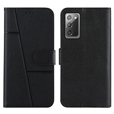 Custodia Portafoglio In Pelle Cover con Supporto Y01X per Samsung Galaxy Note 20 5G Nero