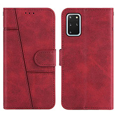 Custodia Portafoglio In Pelle Cover con Supporto Y01X per Samsung Galaxy S20 Plus 5G Rosso