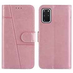 Custodia Portafoglio In Pelle Cover con Supporto Y01X per Samsung Galaxy S20 Plus Oro Rosa