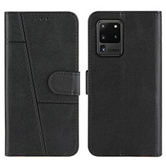 Custodia Portafoglio In Pelle Cover con Supporto Y01X per Samsung Galaxy S20 Ultra Nero