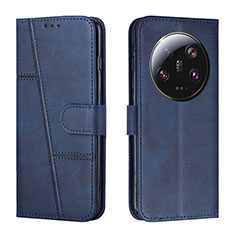 Custodia Portafoglio In Pelle Cover con Supporto Y01X per Xiaomi Mi 13 Ultra 5G Blu