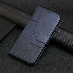 Custodia Portafoglio In Pelle Cover con Supporto Y01X per Xiaomi Poco F5 Pro 5G Blu
