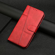 Custodia Portafoglio In Pelle Cover con Supporto Y01X per Xiaomi Poco F5 Pro 5G Rosso