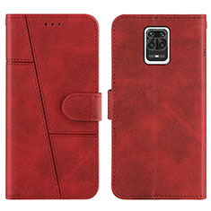 Custodia Portafoglio In Pelle Cover con Supporto Y01X per Xiaomi Poco M2 Pro Rosso