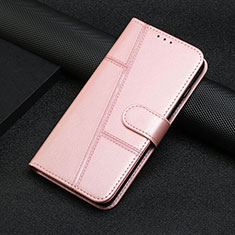 Custodia Portafoglio In Pelle Cover con Supporto Y01X per Xiaomi Poco X5 Pro 5G Oro Rosa