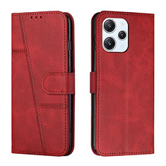 Custodia Portafoglio In Pelle Cover con Supporto Y01X per Xiaomi Redmi 12 4G Rosso