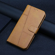 Custodia Portafoglio In Pelle Cover con Supporto Y01X per Xiaomi Redmi A1 Plus Marrone Chiaro