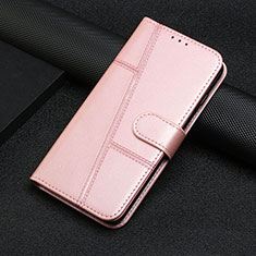 Custodia Portafoglio In Pelle Cover con Supporto Y01X per Xiaomi Redmi A1 Plus Oro Rosa