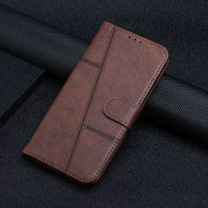 Custodia Portafoglio In Pelle Cover con Supporto Y01X per Xiaomi Redmi K60 5G Marrone