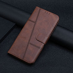 Custodia Portafoglio In Pelle Cover con Supporto Y01X per Xiaomi Redmi Note 12 Pro 5G Marrone