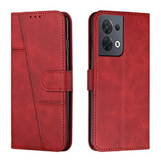 Custodia Portafoglio In Pelle Cover con Supporto Y01X per Xiaomi Redmi Note 13 5G Rosso