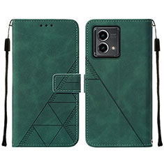 Custodia Portafoglio In Pelle Cover con Supporto Y02B per Motorola Moto G Stylus (2023) 4G Verde