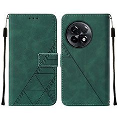Custodia Portafoglio In Pelle Cover con Supporto Y02B per OnePlus 11R 5G Verde