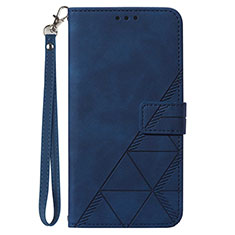 Custodia Portafoglio In Pelle Cover con Supporto Y02B per Samsung Galaxy A23 5G Blu