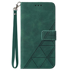 Custodia Portafoglio In Pelle Cover con Supporto Y02B per Samsung Galaxy S20 Lite 5G Verde