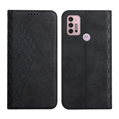 Custodia Portafoglio In Pelle Cover con Supporto Y02X per Motorola Moto G10 Nero