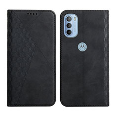 Custodia Portafoglio In Pelle Cover con Supporto Y02X per Motorola Moto G31 Nero