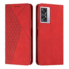 Custodia Portafoglio In Pelle Cover con Supporto Y02X per OnePlus Nord N300 5G Rosso