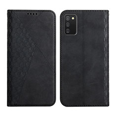 Custodia Portafoglio In Pelle Cover con Supporto Y02X per Samsung Galaxy A02s Nero