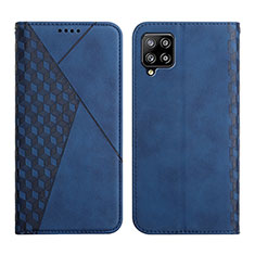 Custodia Portafoglio In Pelle Cover con Supporto Y02X per Samsung Galaxy A42 5G Blu
