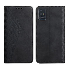 Custodia Portafoglio In Pelle Cover con Supporto Y02X per Samsung Galaxy A71 4G A715 Nero