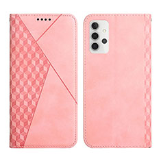 Custodia Portafoglio In Pelle Cover con Supporto Y02X per Samsung Galaxy M32 5G Oro Rosa