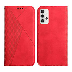 Custodia Portafoglio In Pelle Cover con Supporto Y02X per Samsung Galaxy M32 5G Rosso