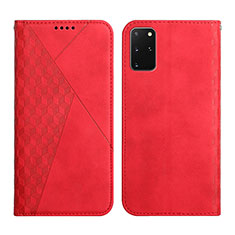Custodia Portafoglio In Pelle Cover con Supporto Y02X per Samsung Galaxy S20 Plus Rosso