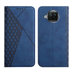 Custodia Portafoglio In Pelle Cover con Supporto Y02X per Xiaomi Mi 10T Lite 5G Blu