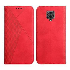 Custodia Portafoglio In Pelle Cover con Supporto Y02X per Xiaomi Poco M2 Pro Rosso