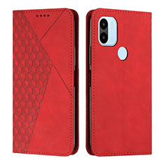 Custodia Portafoglio In Pelle Cover con Supporto Y02X per Xiaomi Redmi A1 Plus Rosso