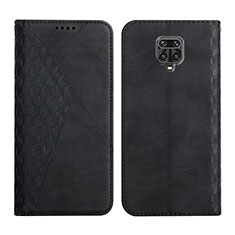 Custodia Portafoglio In Pelle Cover con Supporto Y02X per Xiaomi Redmi Note 9 Pro Nero