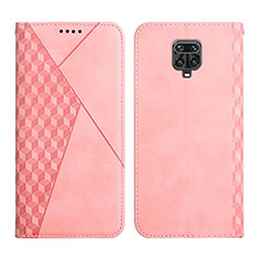 Custodia Portafoglio In Pelle Cover con Supporto Y02X per Xiaomi Redmi Note 9 Pro Oro Rosa