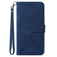 Custodia Portafoglio In Pelle Cover con Supporto Y03B per Samsung Galaxy A25 5G Blu