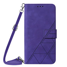 Custodia Portafoglio In Pelle Cover con Supporto Y03B per Samsung Galaxy M33 5G Viola