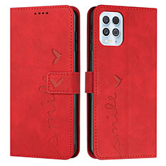 Custodia Portafoglio In Pelle Cover con Supporto Y03X per Motorola Moto Edge S 5G Rosso