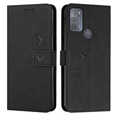 Custodia Portafoglio In Pelle Cover con Supporto Y03X per Motorola Moto G50 Nero