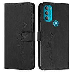Custodia Portafoglio In Pelle Cover con Supporto Y03X per Motorola Moto G71 5G Nero