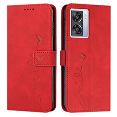 Custodia Portafoglio In Pelle Cover con Supporto Y03X per OnePlus Nord N300 5G Rosso
