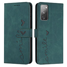 Custodia Portafoglio In Pelle Cover con Supporto Y03X per Samsung Galaxy S20 Lite 5G Verde
