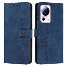 Custodia Portafoglio In Pelle Cover con Supporto Y03X per Xiaomi Mi 13 Lite 5G Blu