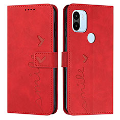 Custodia Portafoglio In Pelle Cover con Supporto Y03X per Xiaomi Redmi A1 Plus Rosso