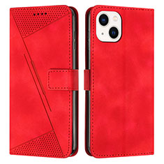Custodia Portafoglio In Pelle Cover con Supporto Y04X per Apple iPhone 14 Plus Rosso