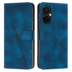 Custodia Portafoglio In Pelle Cover con Supporto Y04X per OnePlus Nord CE 3 5G Blu