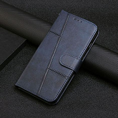 Custodia Portafoglio In Pelle Cover con Supporto Y04X per Oppo Reno10 Pro+ Plus 5G Blu