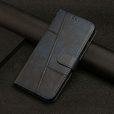 Custodia Portafoglio In Pelle Cover con Supporto Y04X per Samsung Galaxy A02s Blu