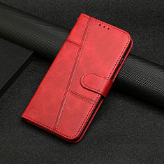 Custodia Portafoglio In Pelle Cover con Supporto Y04X per Samsung Galaxy A02s Rosso