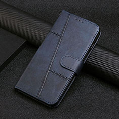 Custodia Portafoglio In Pelle Cover con Supporto Y04X per Xiaomi Poco F5 5G Blu