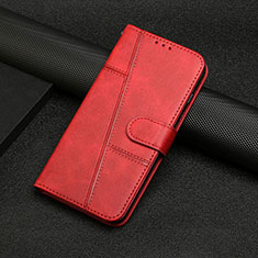 Custodia Portafoglio In Pelle Cover con Supporto Y04X per Xiaomi Poco F5 5G Rosso