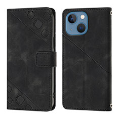 Custodia Portafoglio In Pelle Cover con Supporto Y05B per Apple iPhone 13 Nero